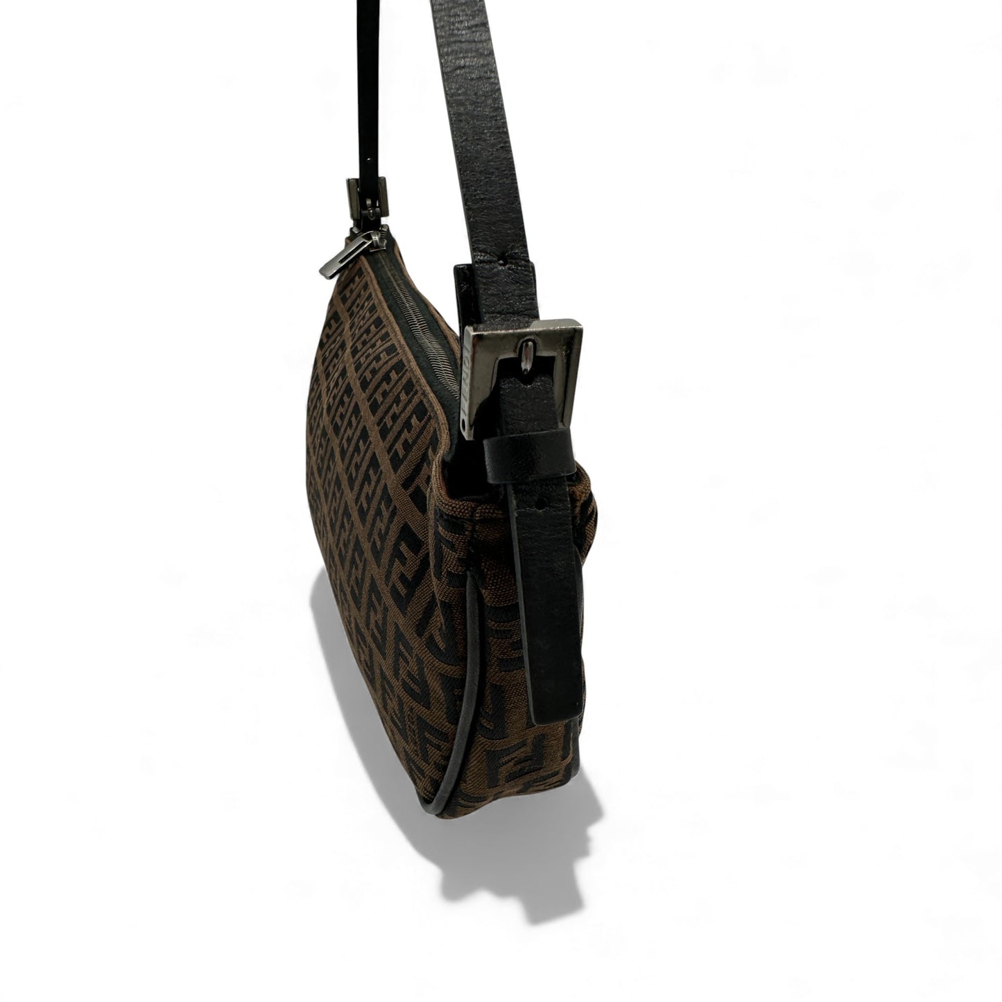 Vintage Fendi Zucchino Baguette Shoulder Bag