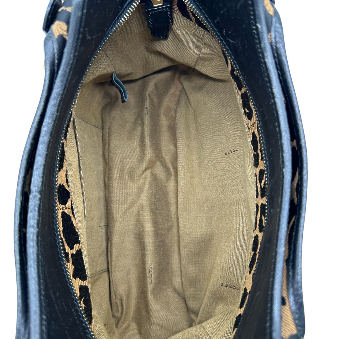 Vintage Fendi Leopard Print Chef Tote