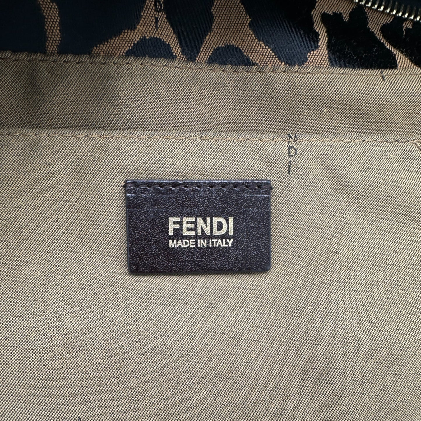 Vintage Fendi Leopard Print Chef Tote