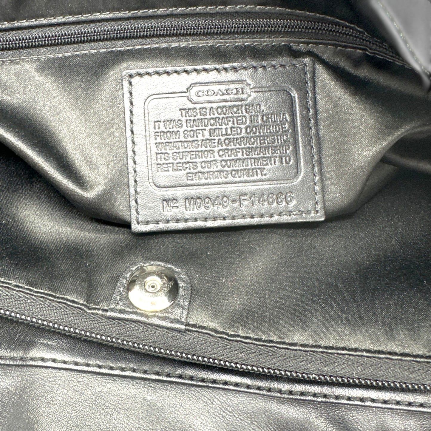 Vintage Coach F14686 Penelope Tote Shoulder Bag