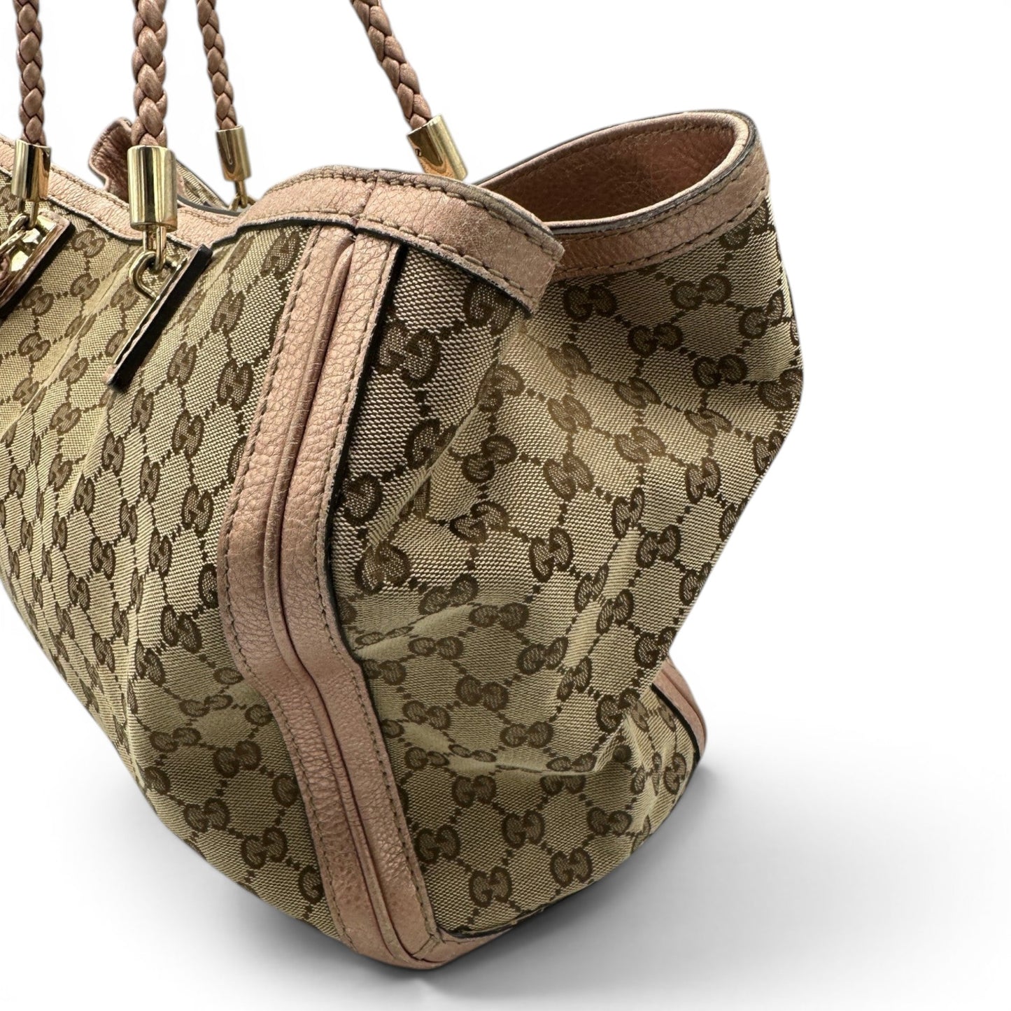 Vintage Gucci Bella Bamboo Tote Bag