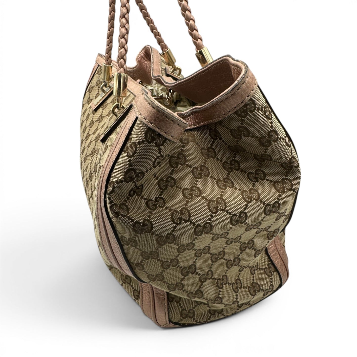 Vintage Gucci Bella Bamboo Tote Bag