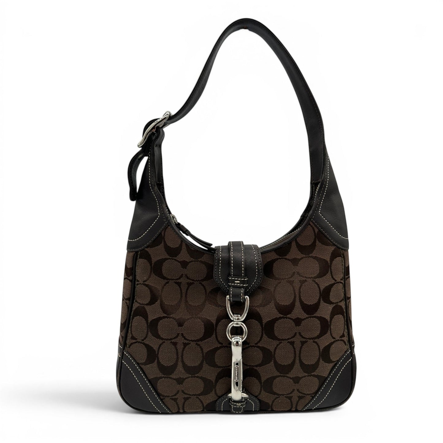 Vintage Coach 8K02 Hampton Clip Shoulder Bag