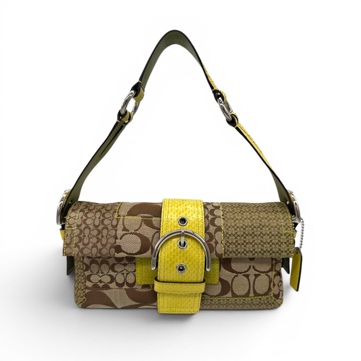 Vintage Coach 3689 Python Trim Soho Shoulder Bag