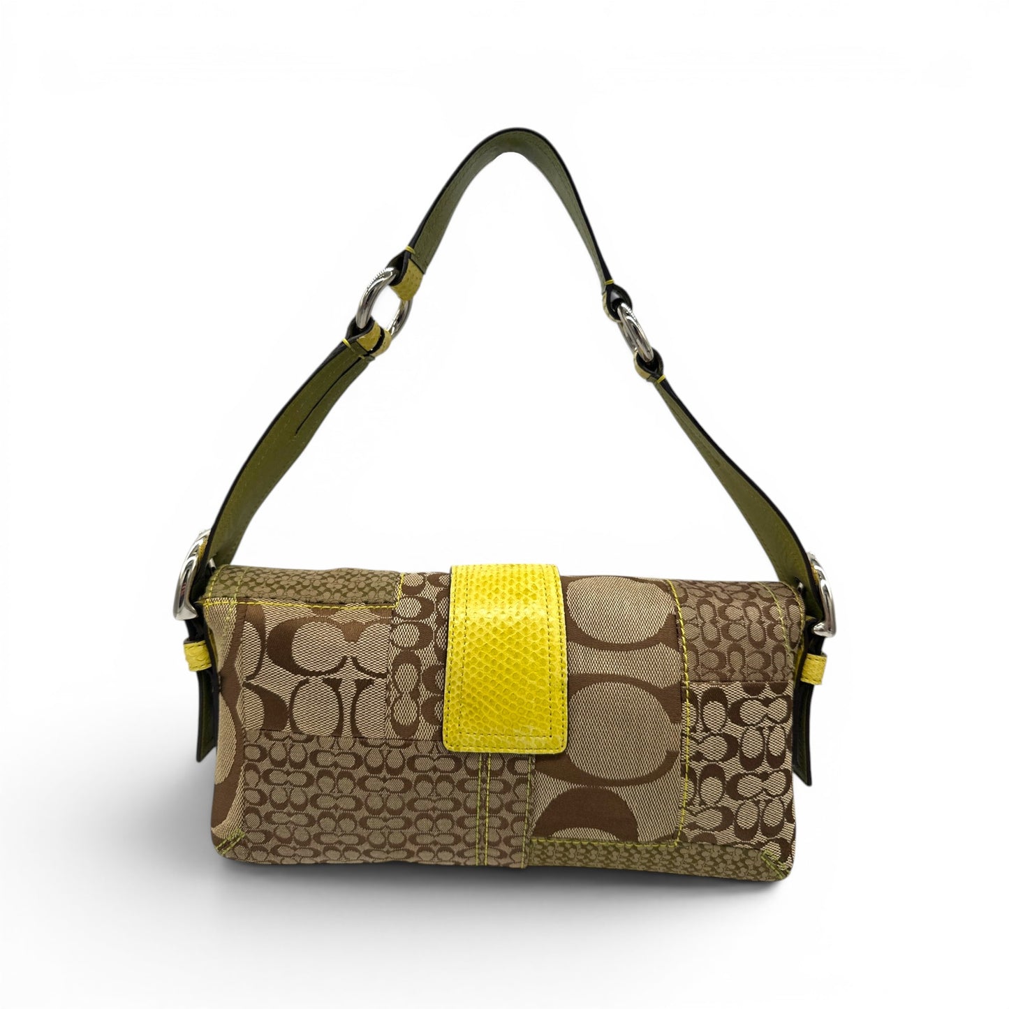 Vintage Coach 3689 Python Trim Soho Shoulder Bag
