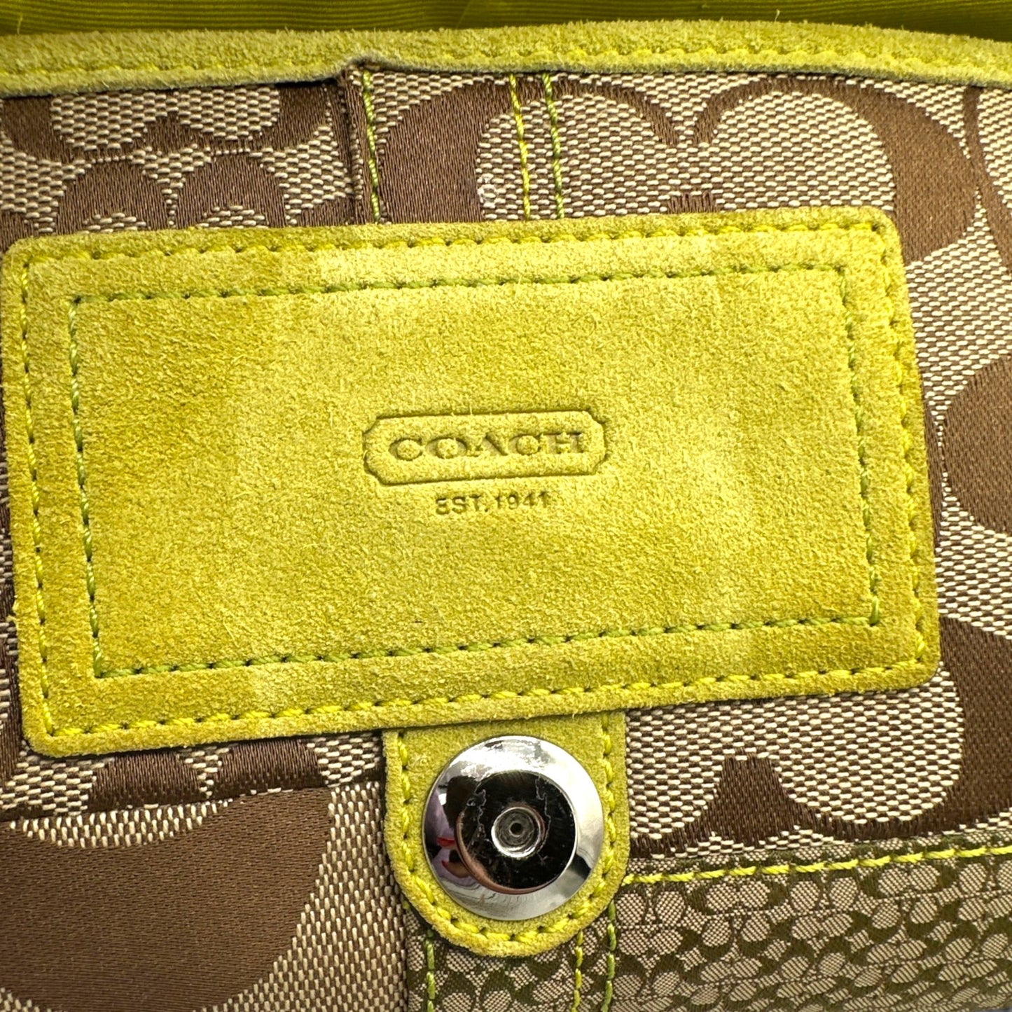 Vintage Coach 3689 Python Trim Soho Shoulder Bag