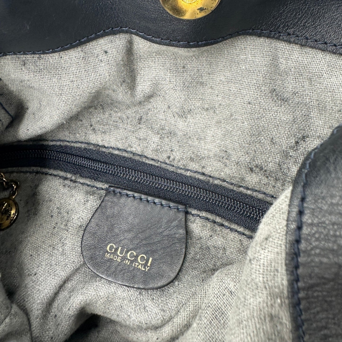 Sac à main vintage Gucci en daim et bambou, réversible