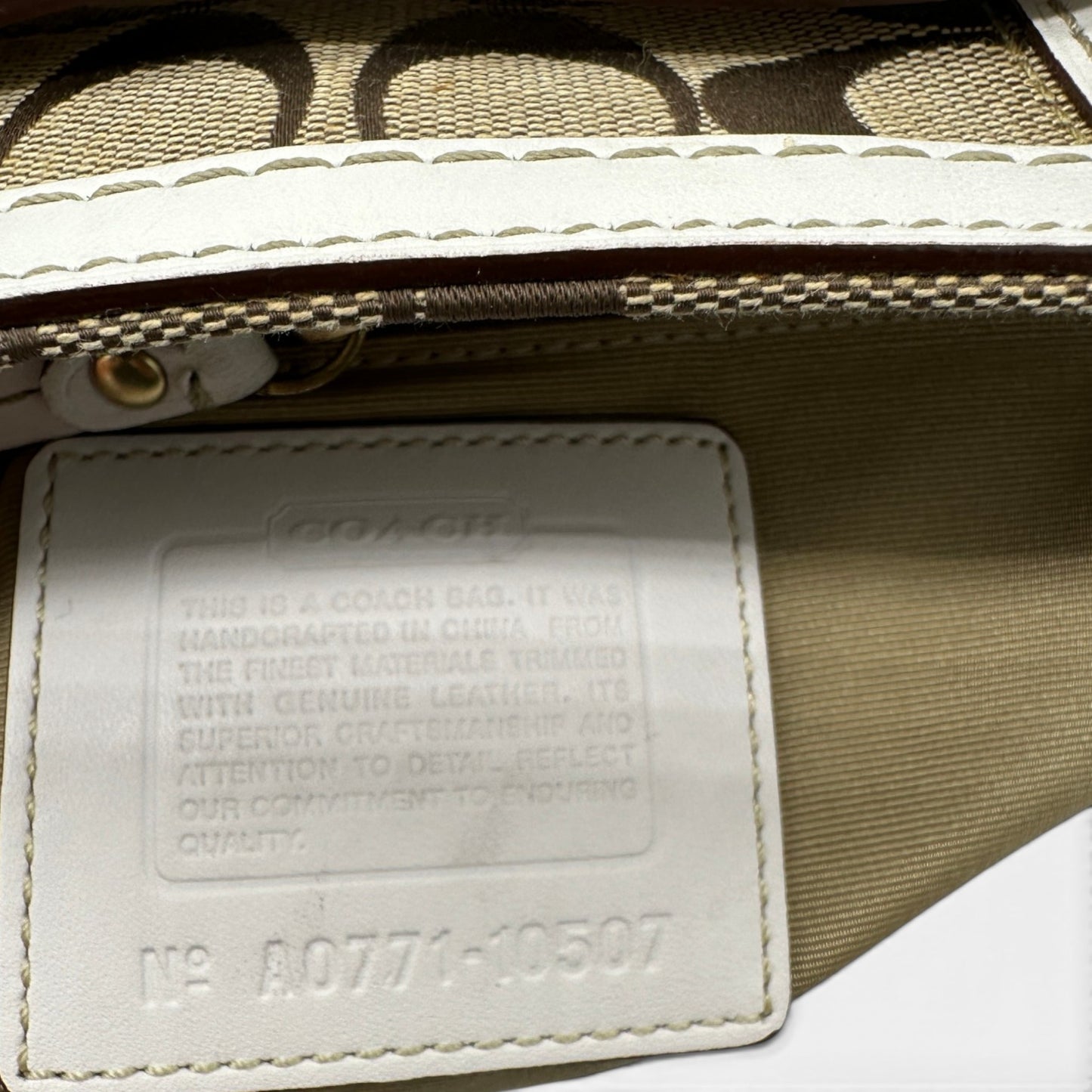 Vintage Coach 10507 Hampton Clip Handbag