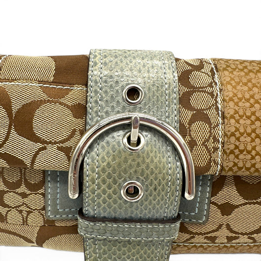 Vintage Coach 3689 Python Trim Soho Shoulder Bag