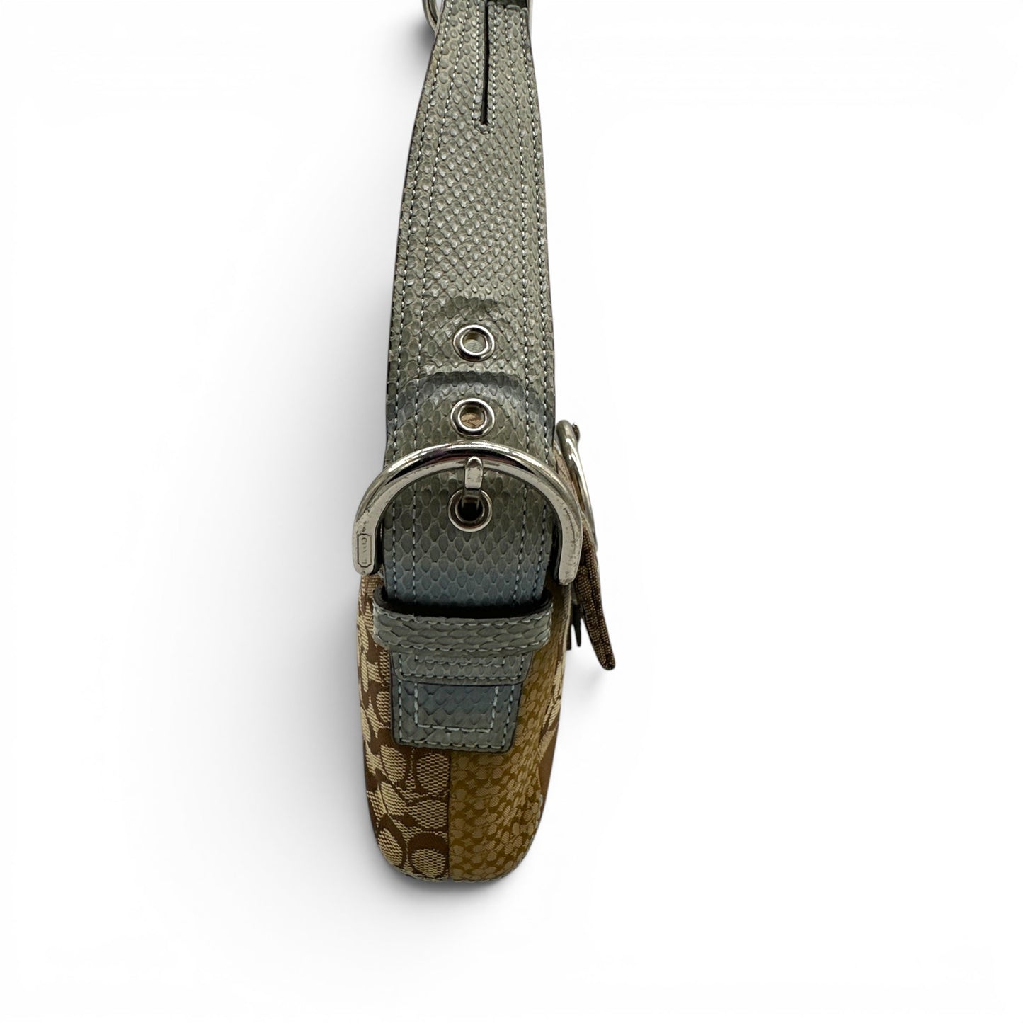 Vintage Coach 3689 Python Trim Soho Shoulder Bag
