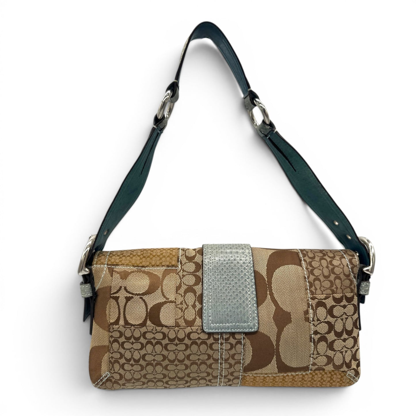 Vintage Coach 3689 Python Trim Soho Shoulder Bag