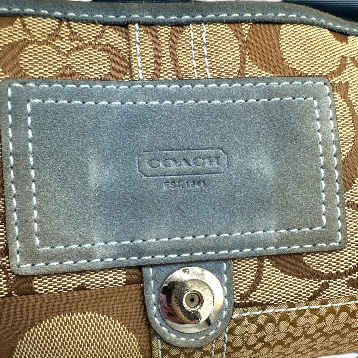 Vintage Coach 3689 Python Trim Soho Shoulder Bag
