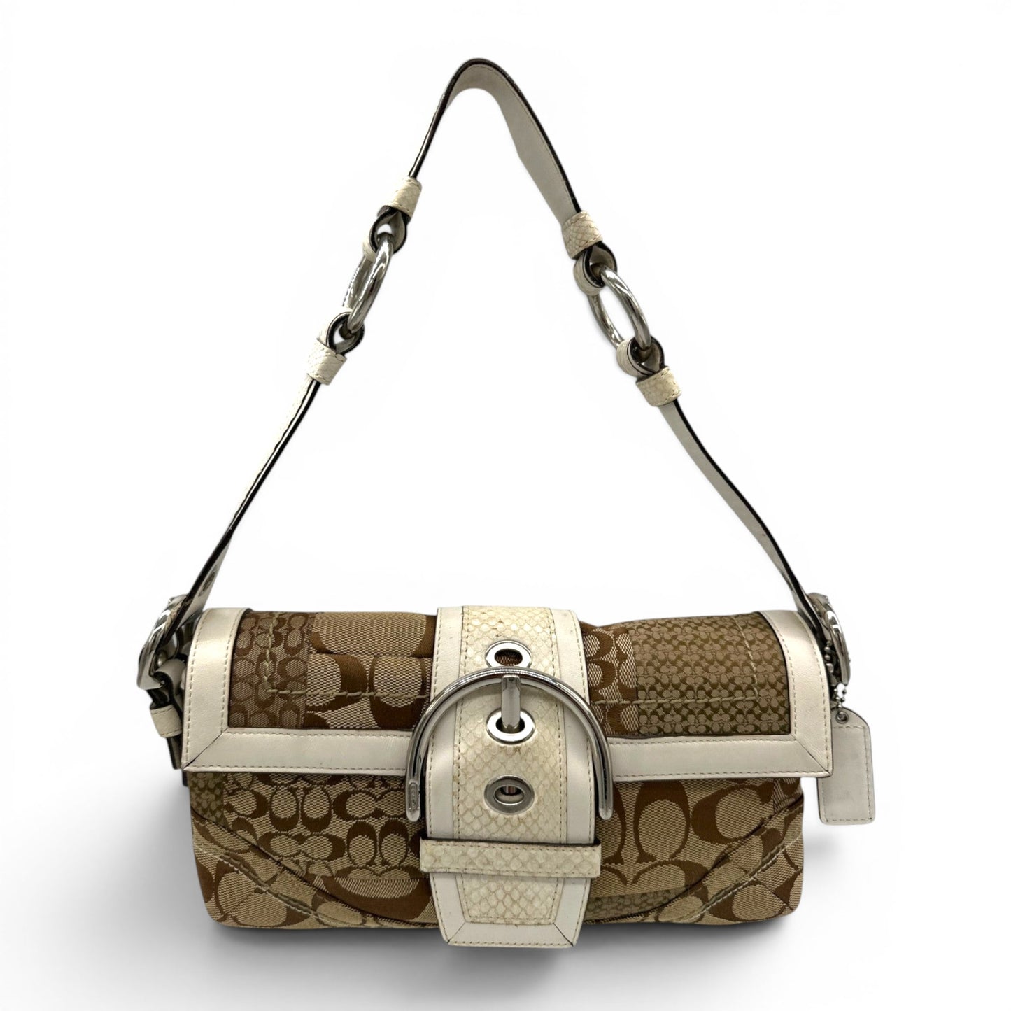 Vintage Coach 10087 Python Trim Soho Shoulder Bag