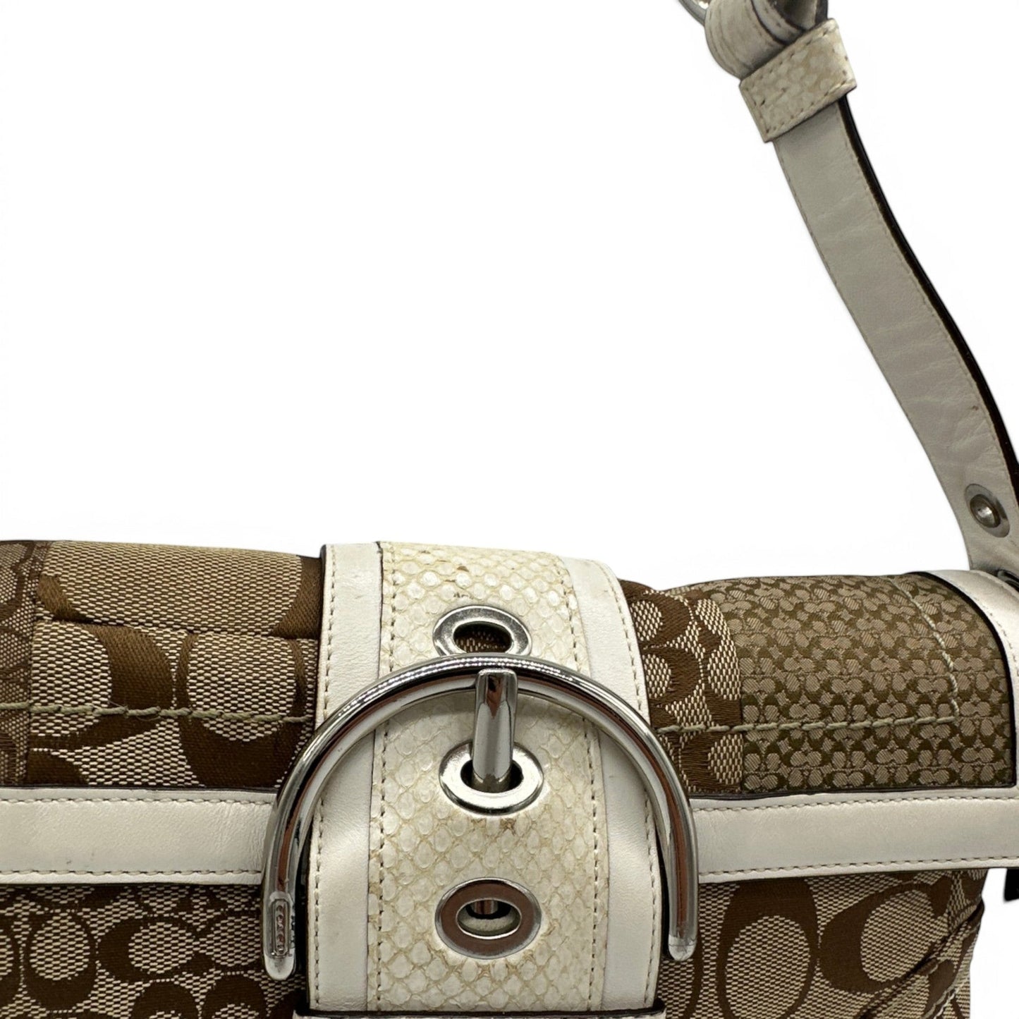 Vintage Coach 10087 Python Trim Soho Shoulder Bag