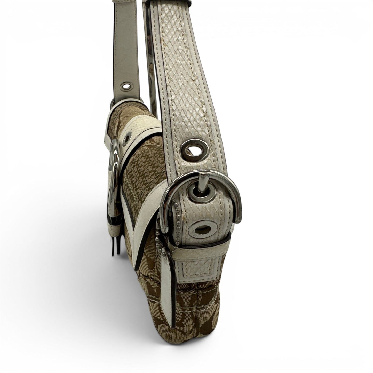 Vintage Coach 10087 Python Trim Soho Shoulder Bag