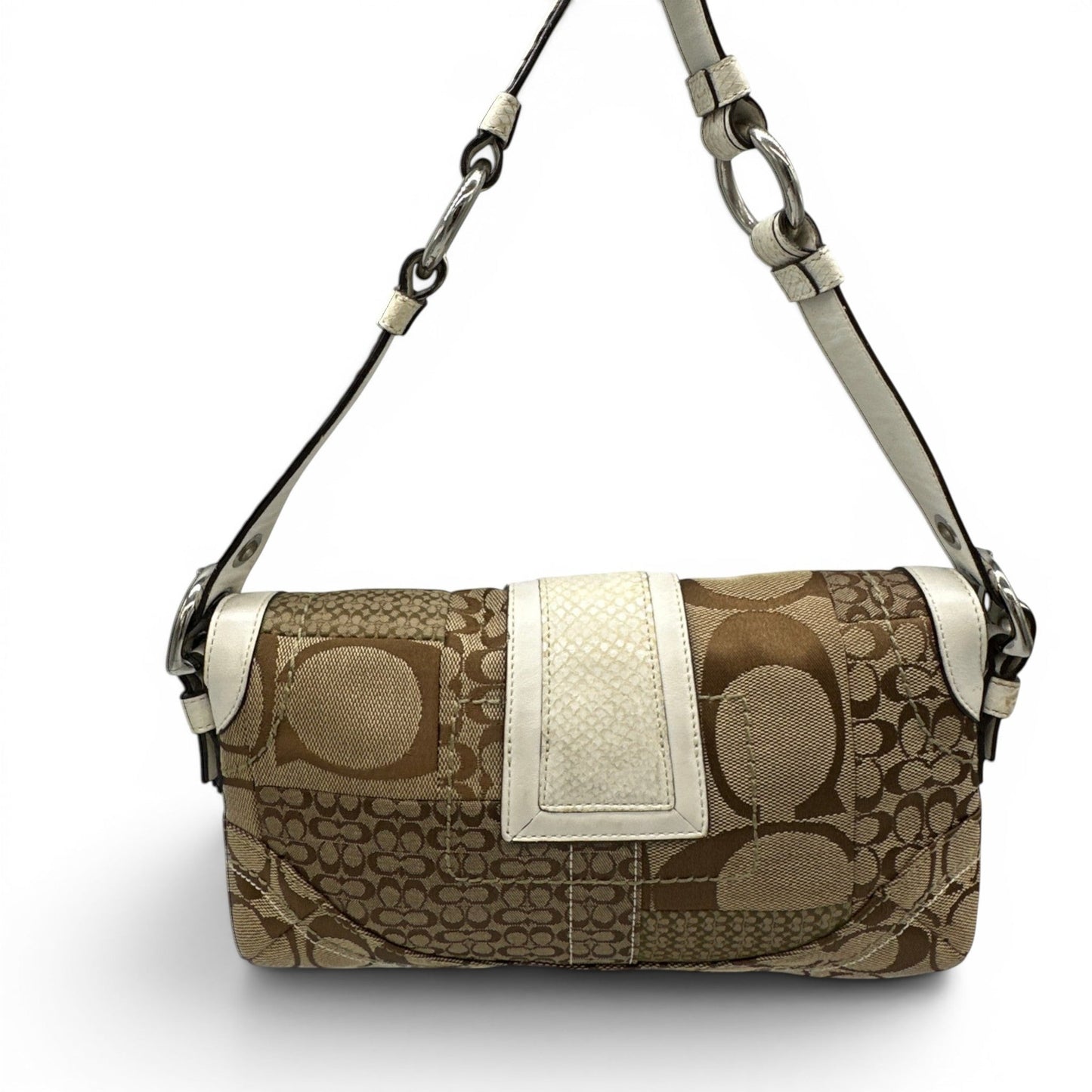 Vintage Coach 10087 Python Trim Soho Shoulder Bag
