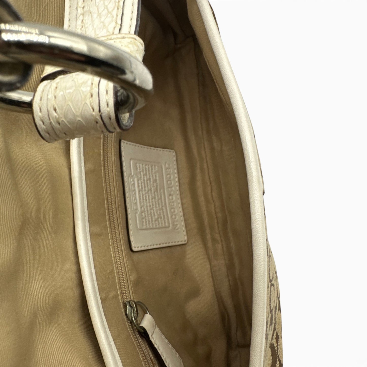Vintage Coach 10087 Python Trim Soho Shoulder Bag
