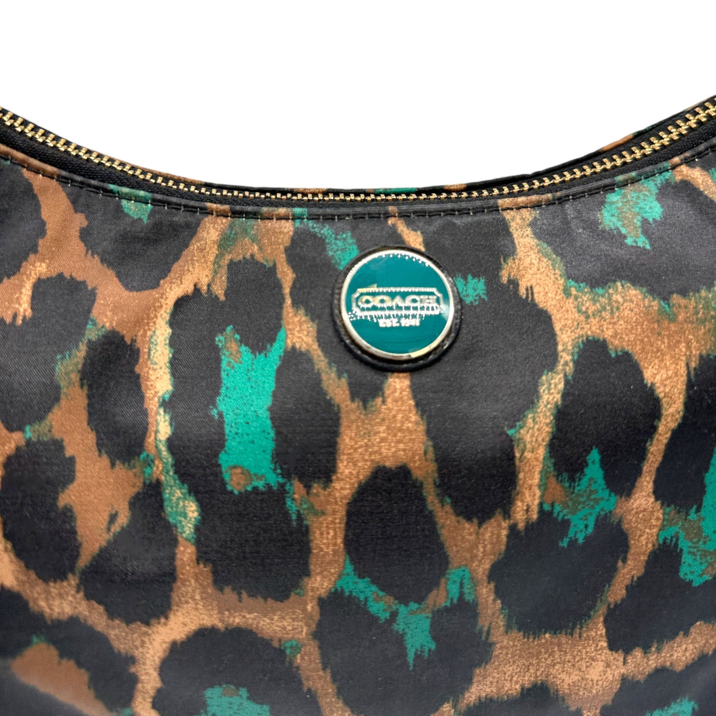 Vintage Coach F26032 Leopard Print Shoulder Bag