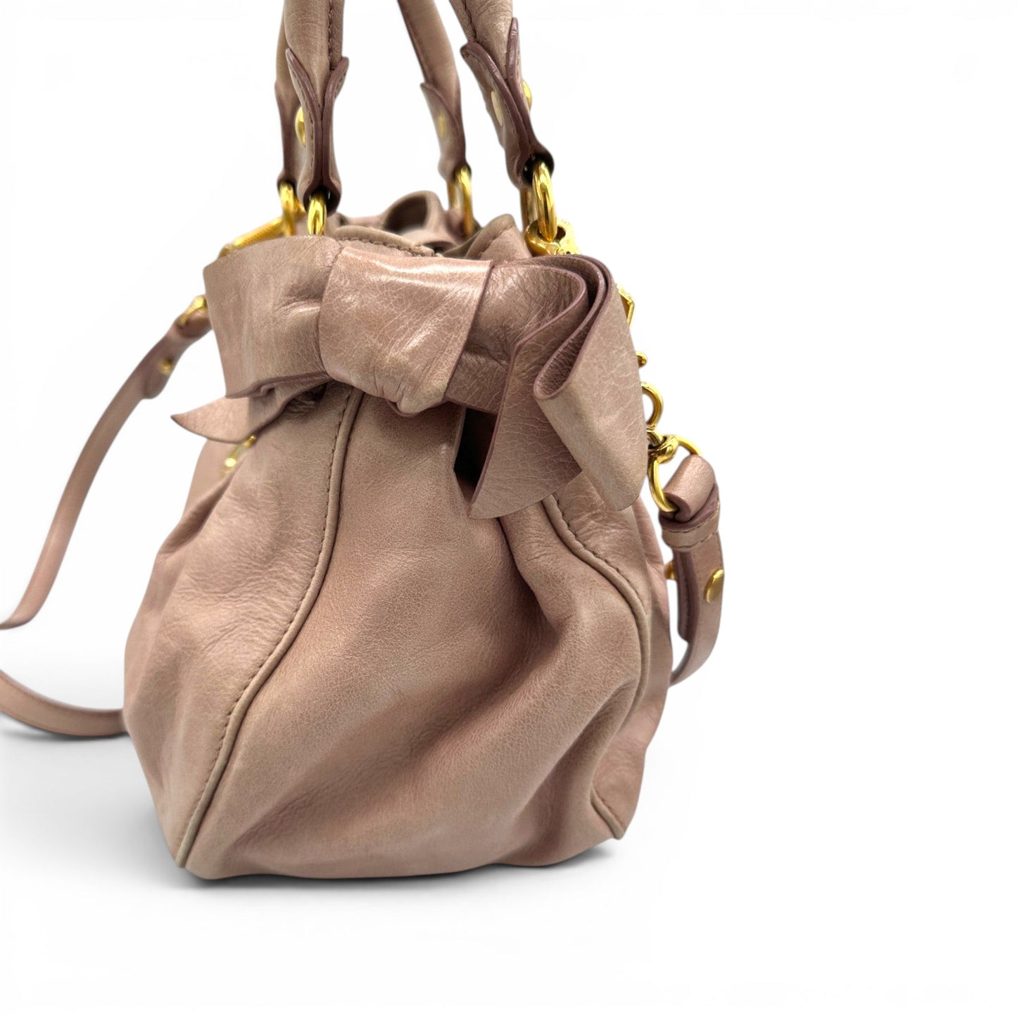 Sac à main Miu Miu Matelassé en cuir gris