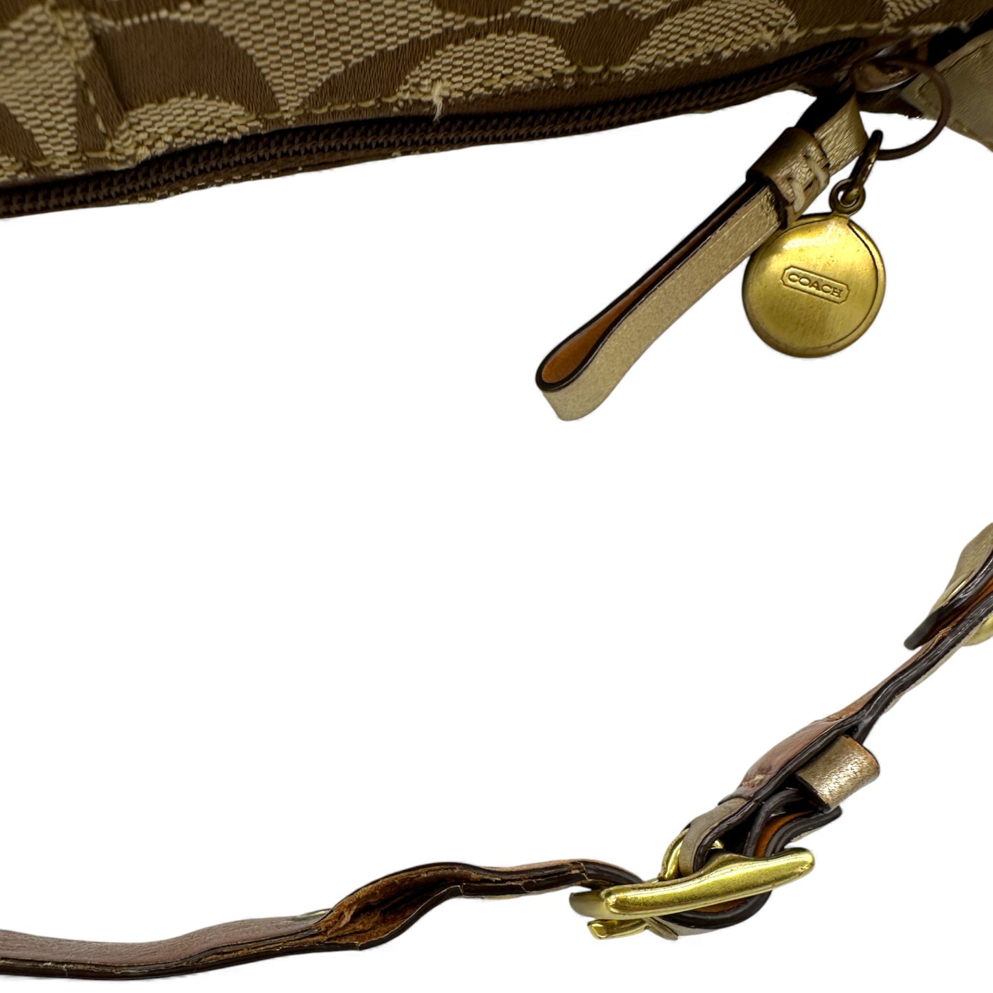 Vintage Coach F40024 Monogram Mini Shoulder Bag