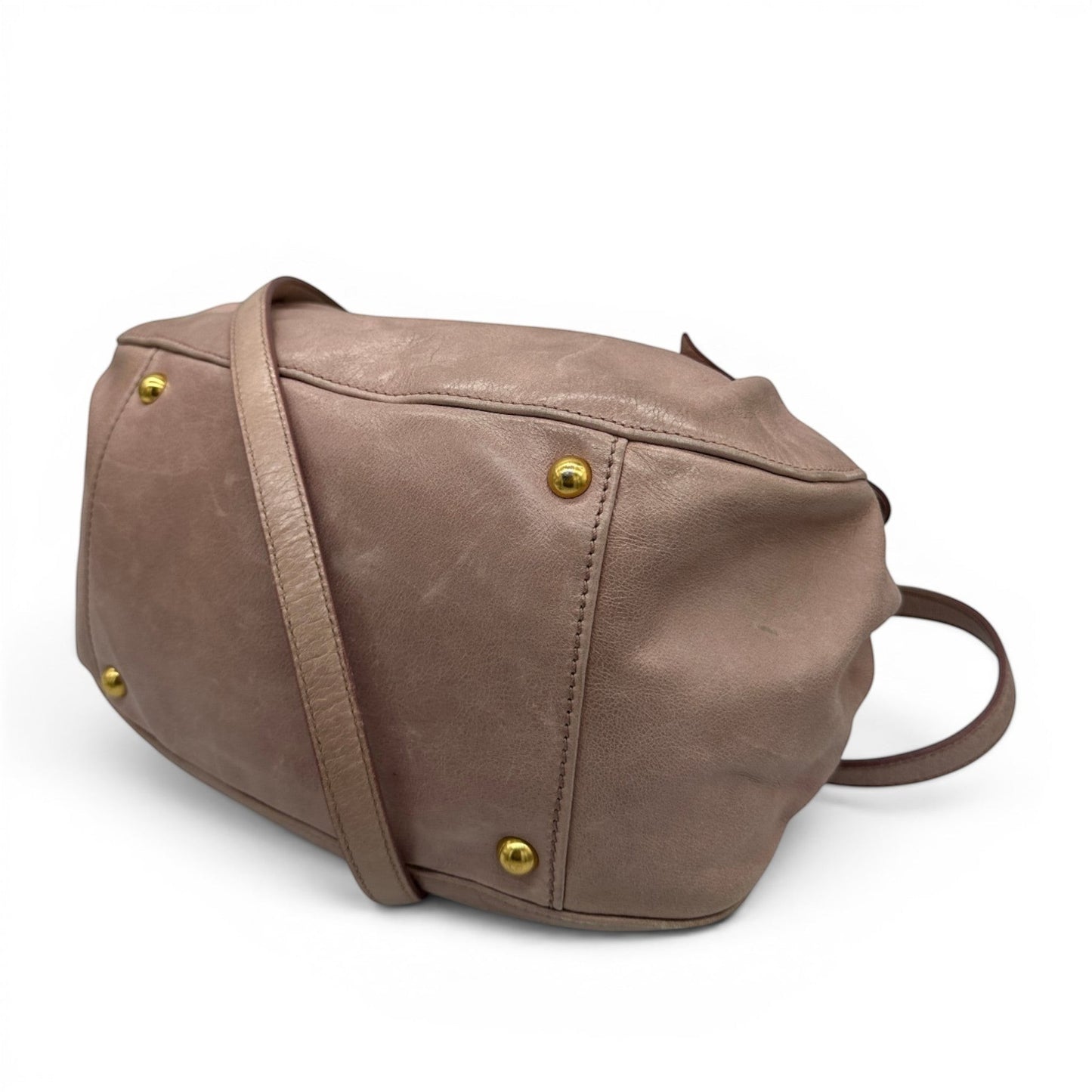 Sac à main Miu Miu Matelassé en cuir gris