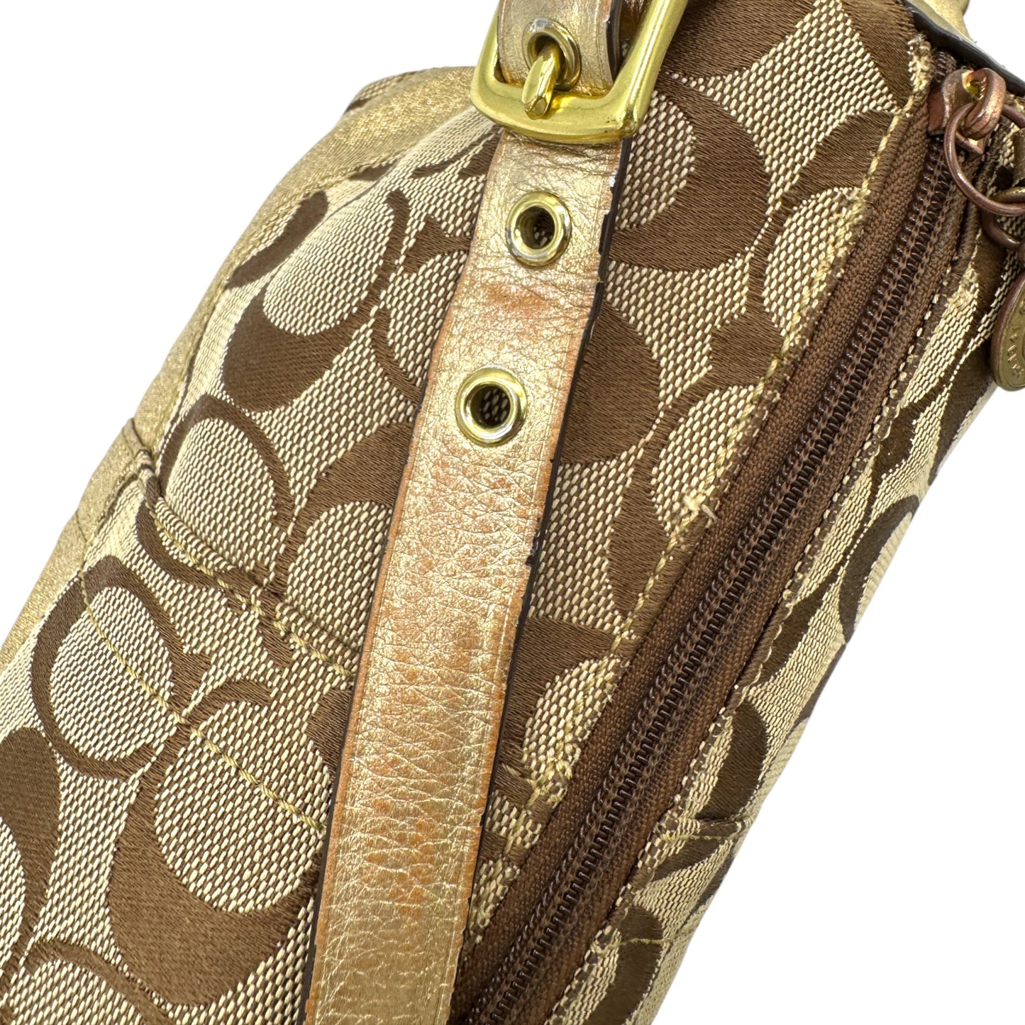 Vintage Coach F40024 Monogram Mini Shoulder Bag