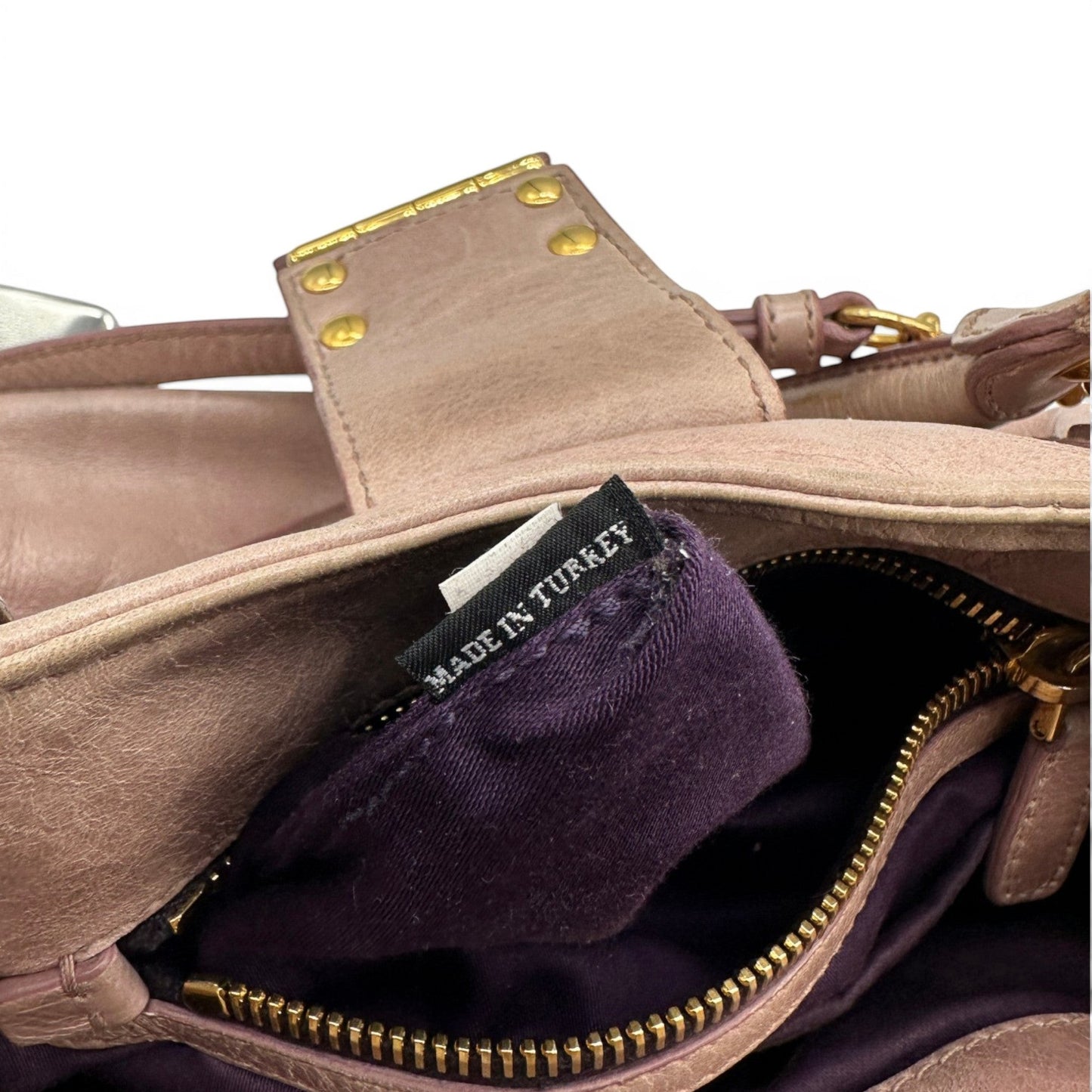 Sac à main Miu Miu Matelassé en cuir gris