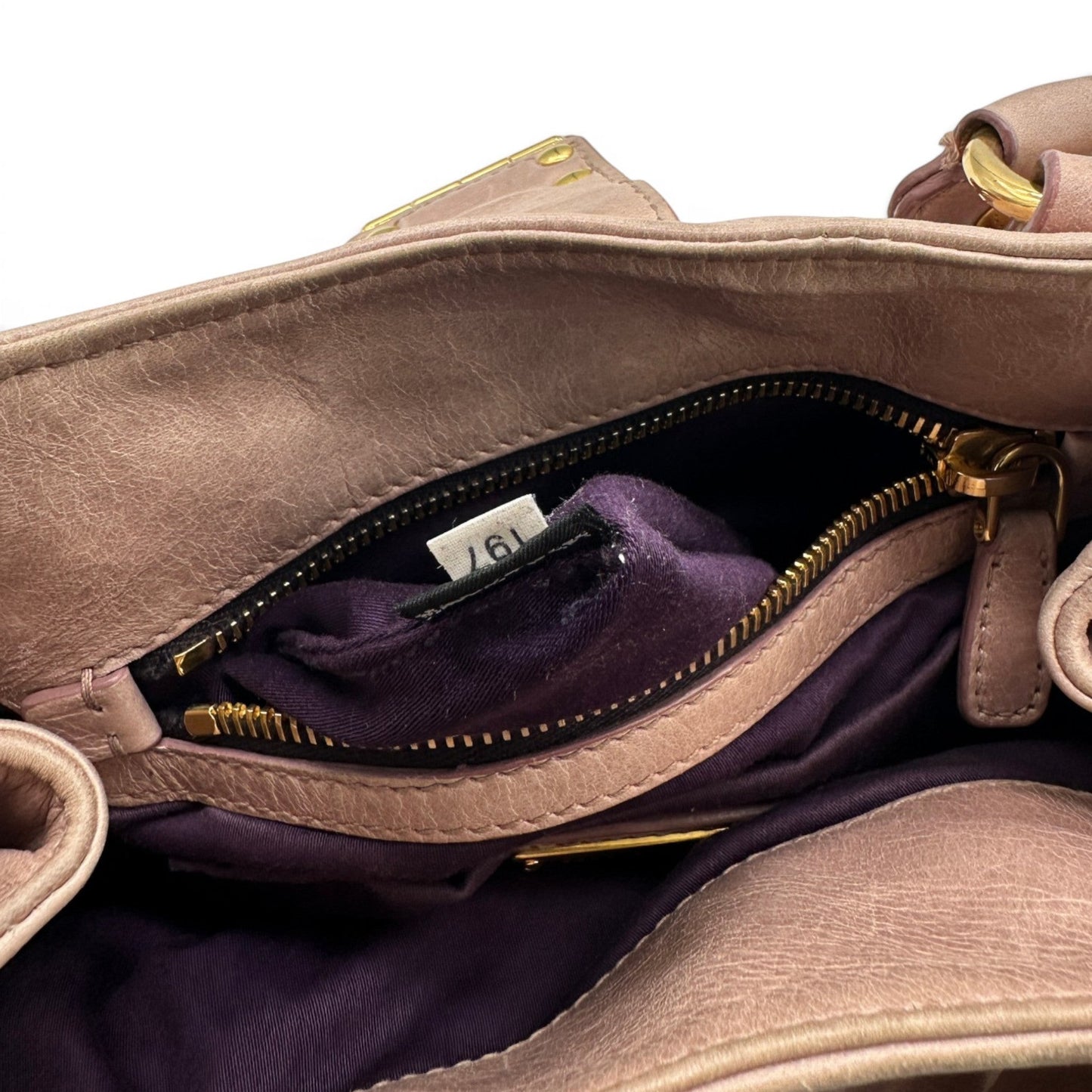 Sac à main Miu Miu Matelassé en cuir gris