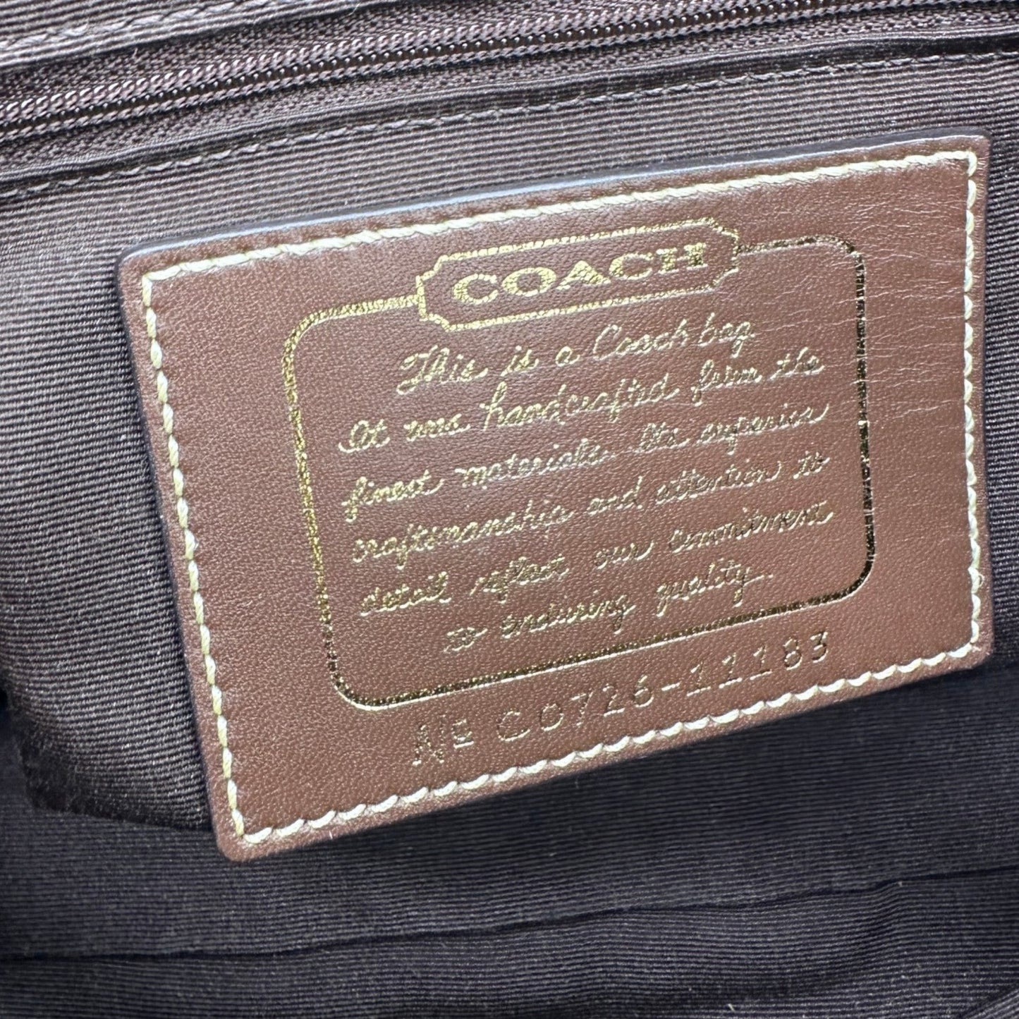 Vintage Coach 11183 Denim Boston Shoulder Bag