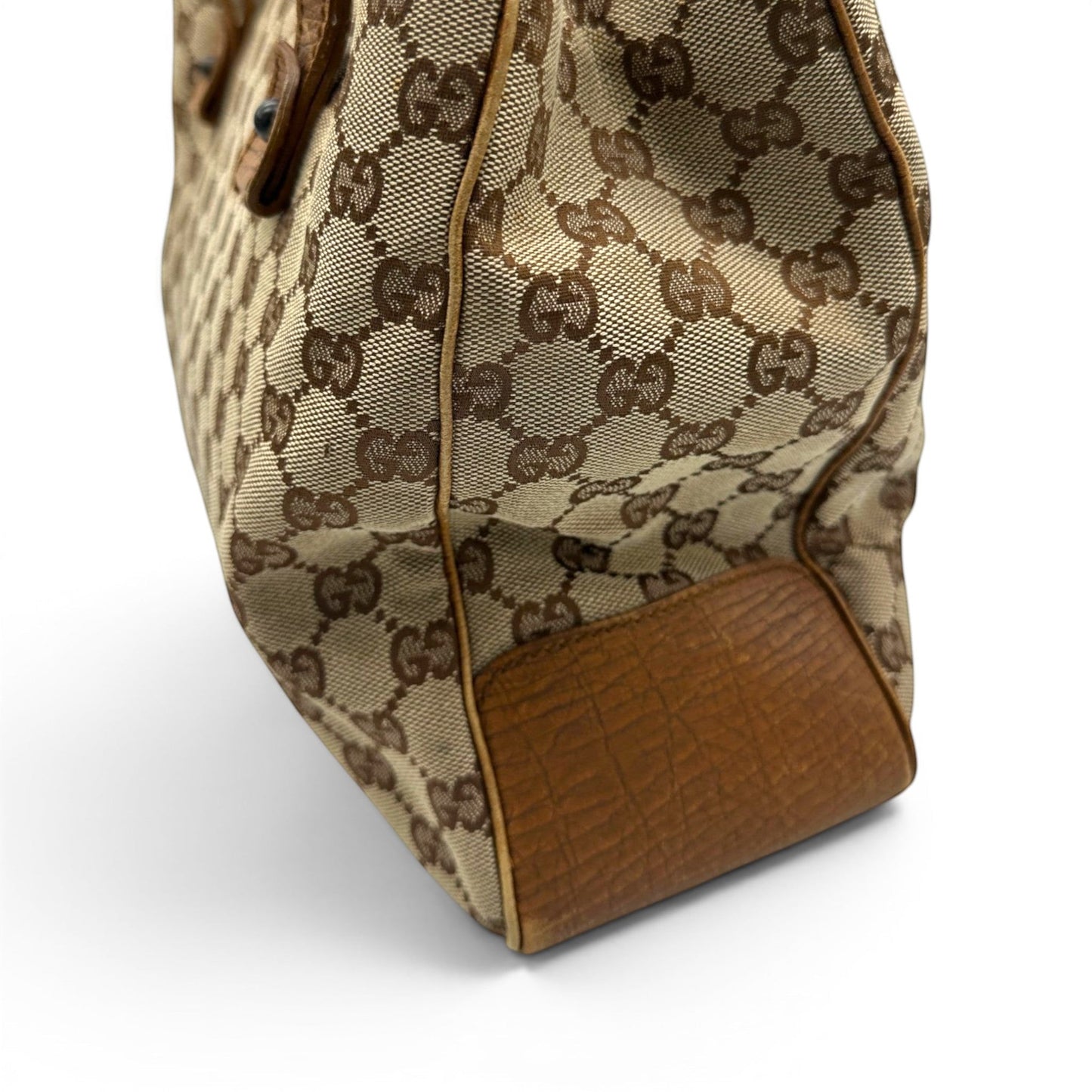 Vintage Gucci Bamboo Structured Tote
