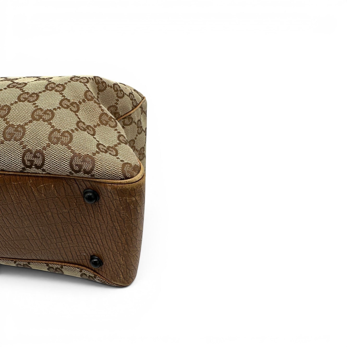 Vintage Gucci Bamboo Structured Tote
