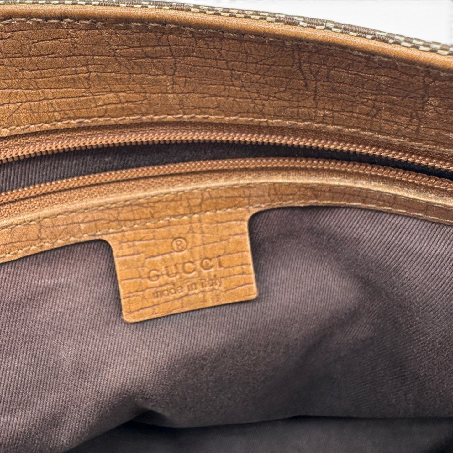 Vintage Gucci Bamboo Structured Tote