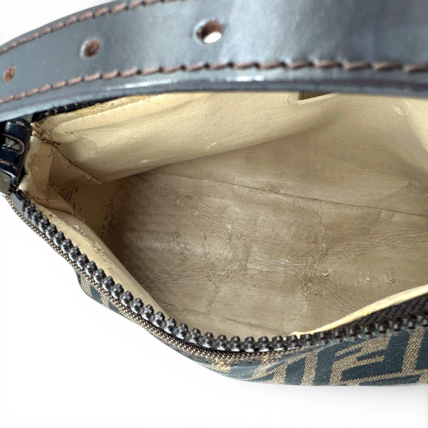 Vintage Fendi Zucchino Pouch Handtasche