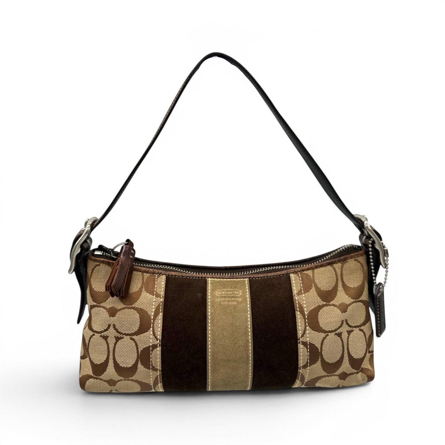 Sac bandoulière baguette vintage Coach 8K09 East West