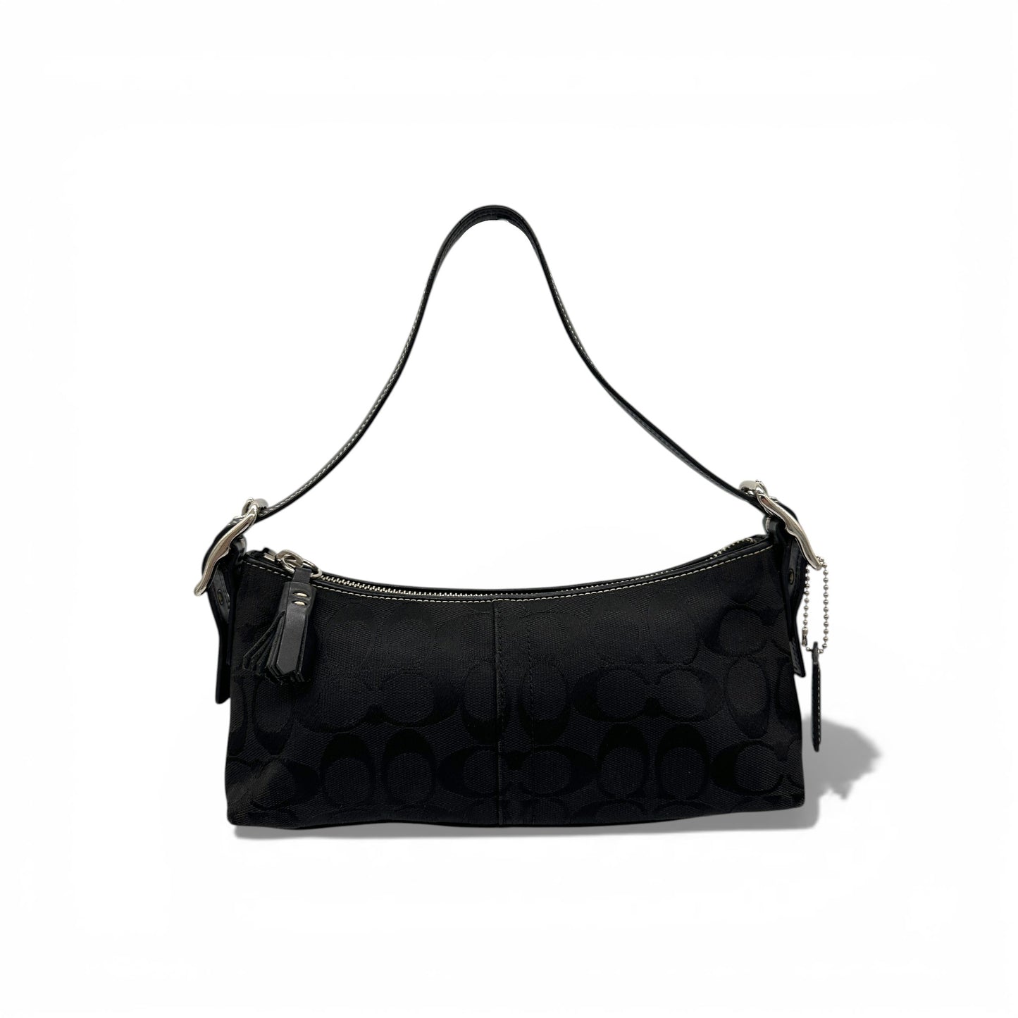 Vintage Coach 8K01 East West Baguette Schultertasche