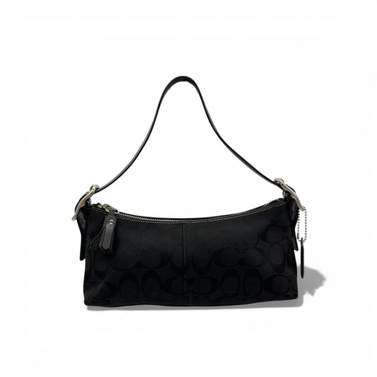 Vintage Coach 8K01 East West Baguette Schultertasche