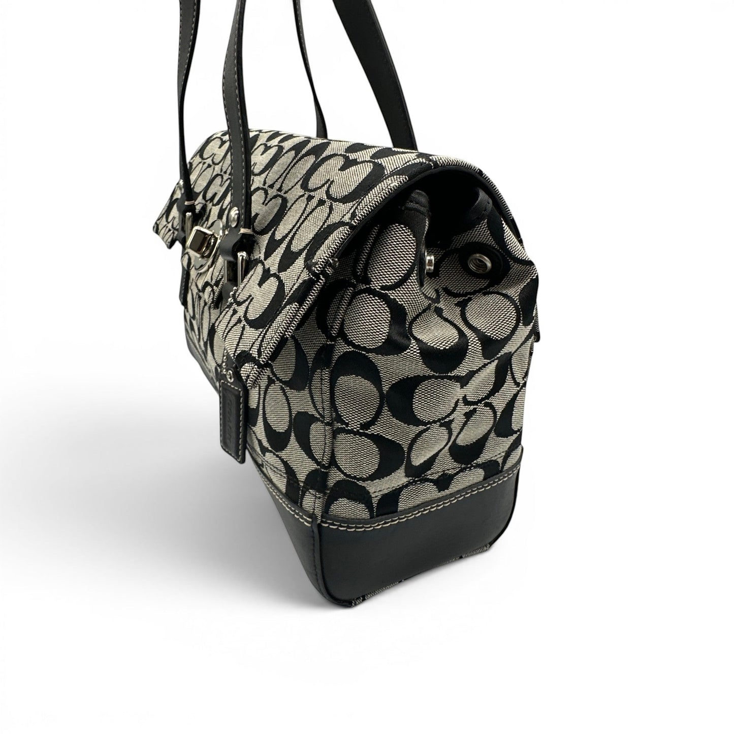 Sac bandoulière vintage Coach 11330 Hamptons à fermoir tournant