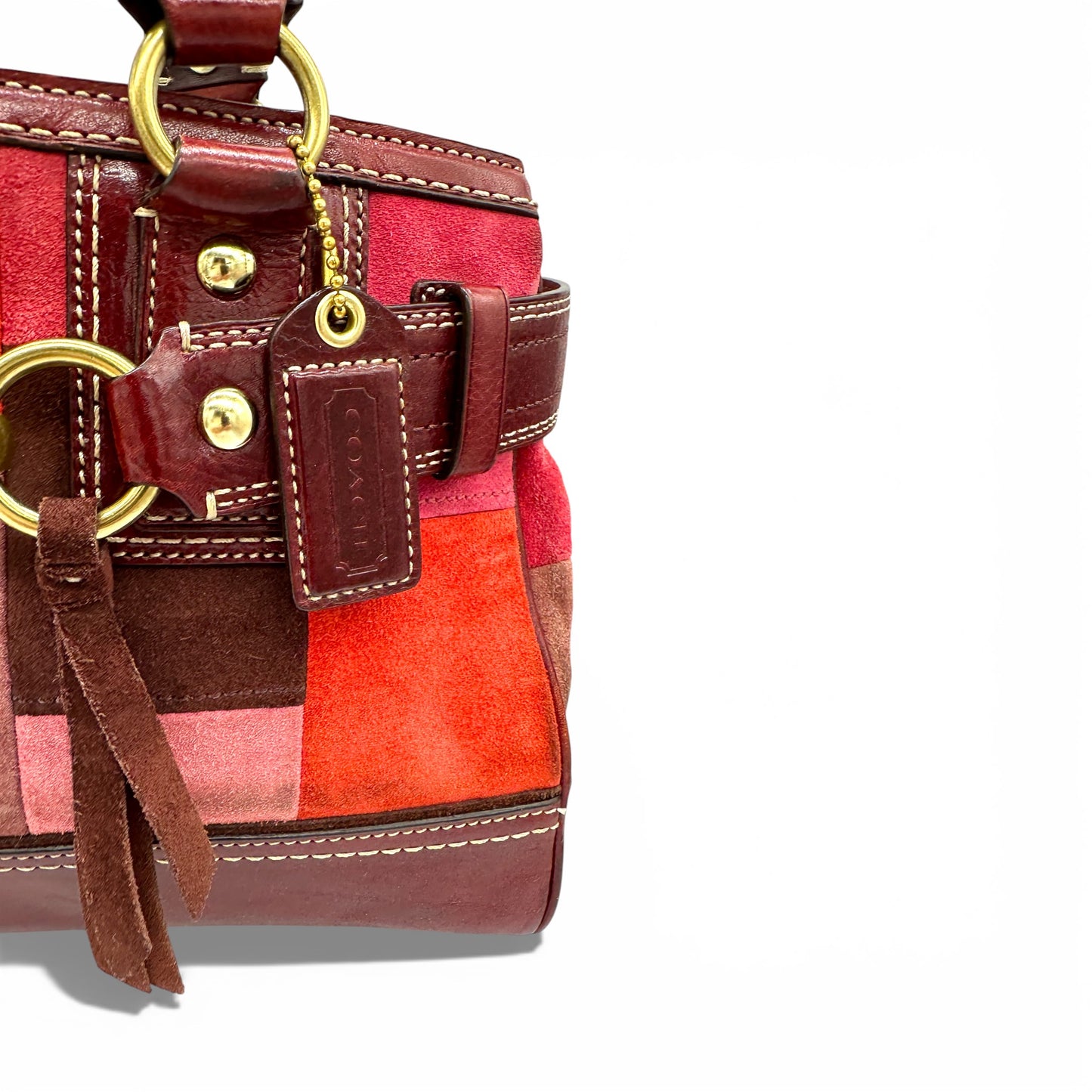 Vintage Coach 10299 Patchwork Hampton Clip Handtasche