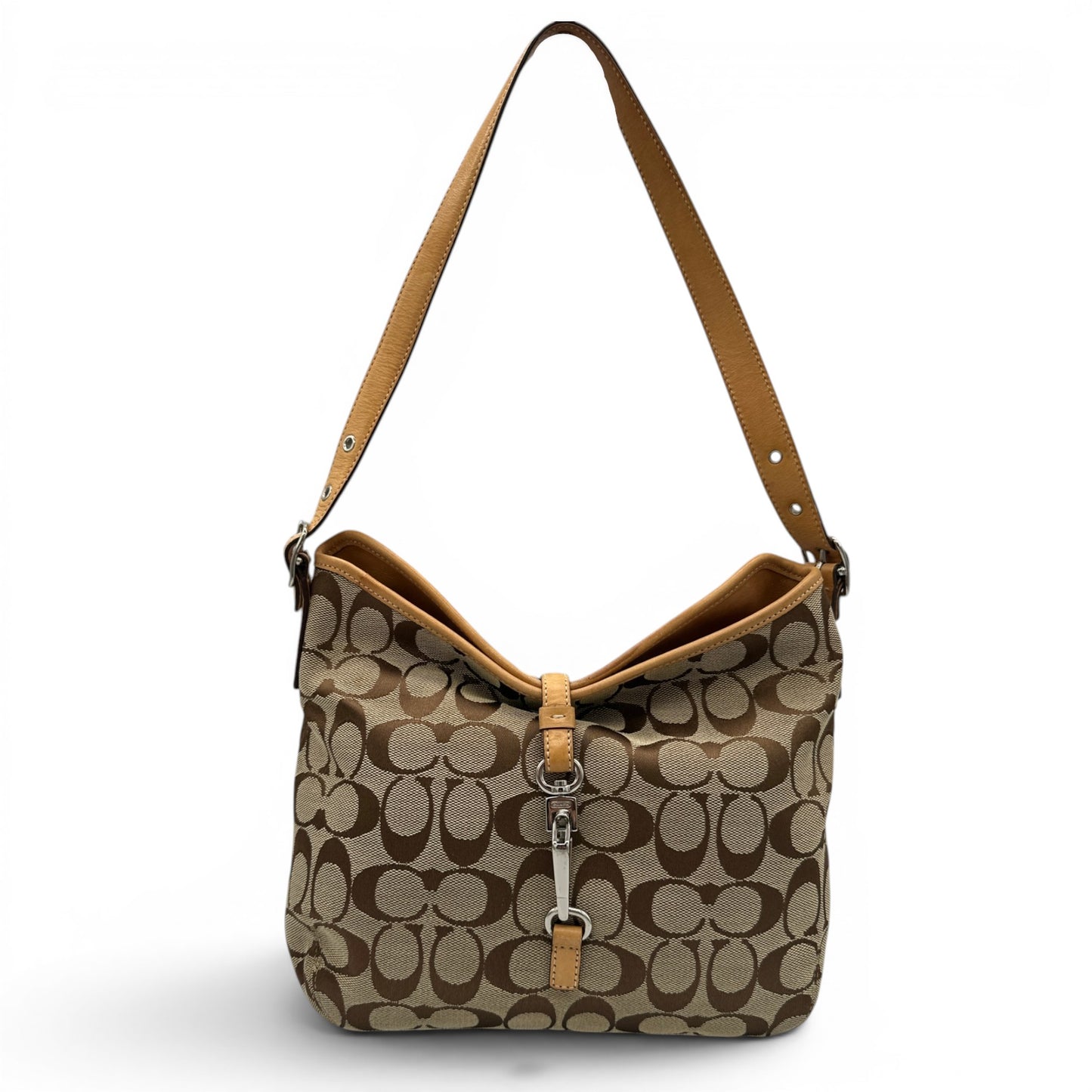 Sac bandoulière vintage Coach 6845 Hampton à clip