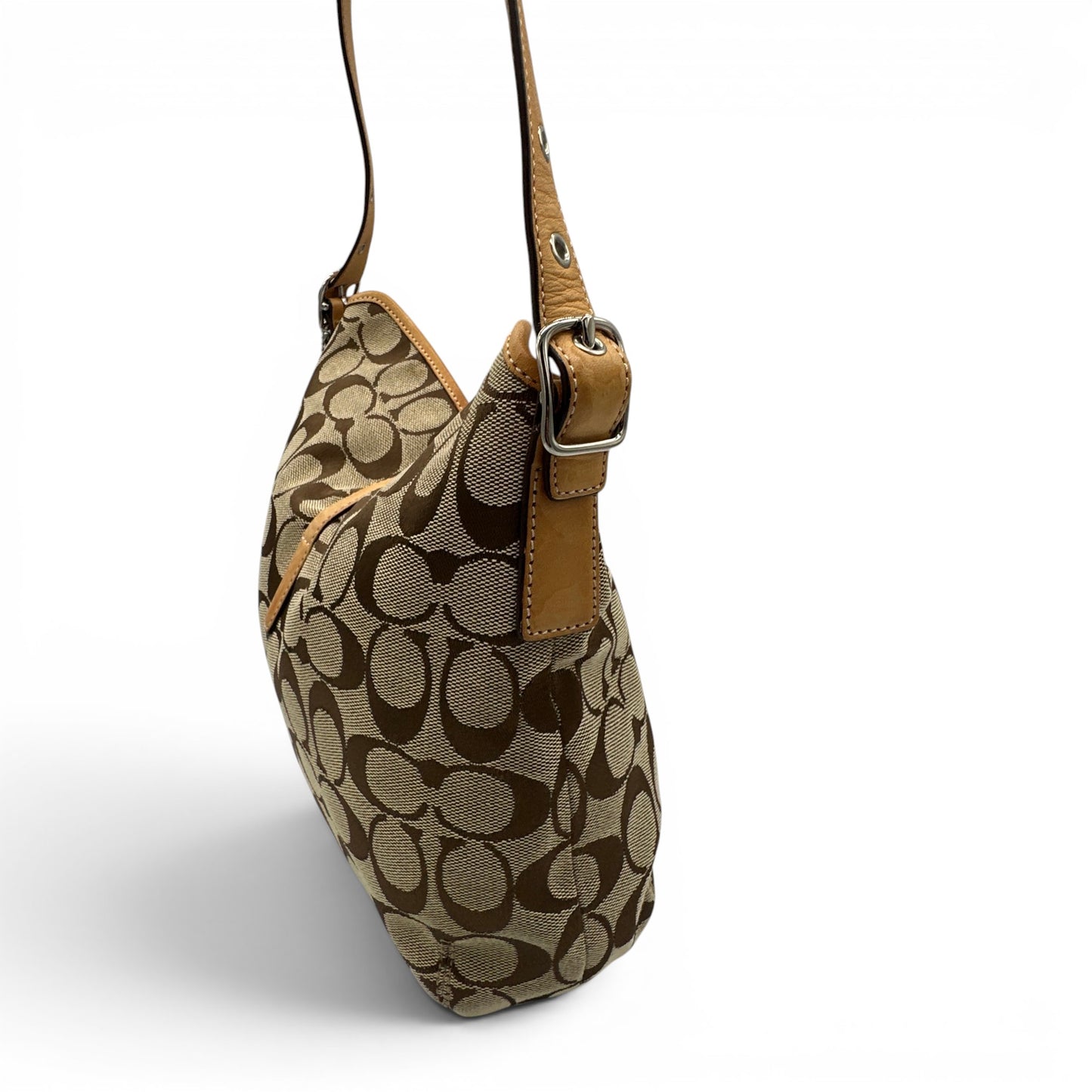 Sac bandoulière vintage Coach 6845 Hampton à clip