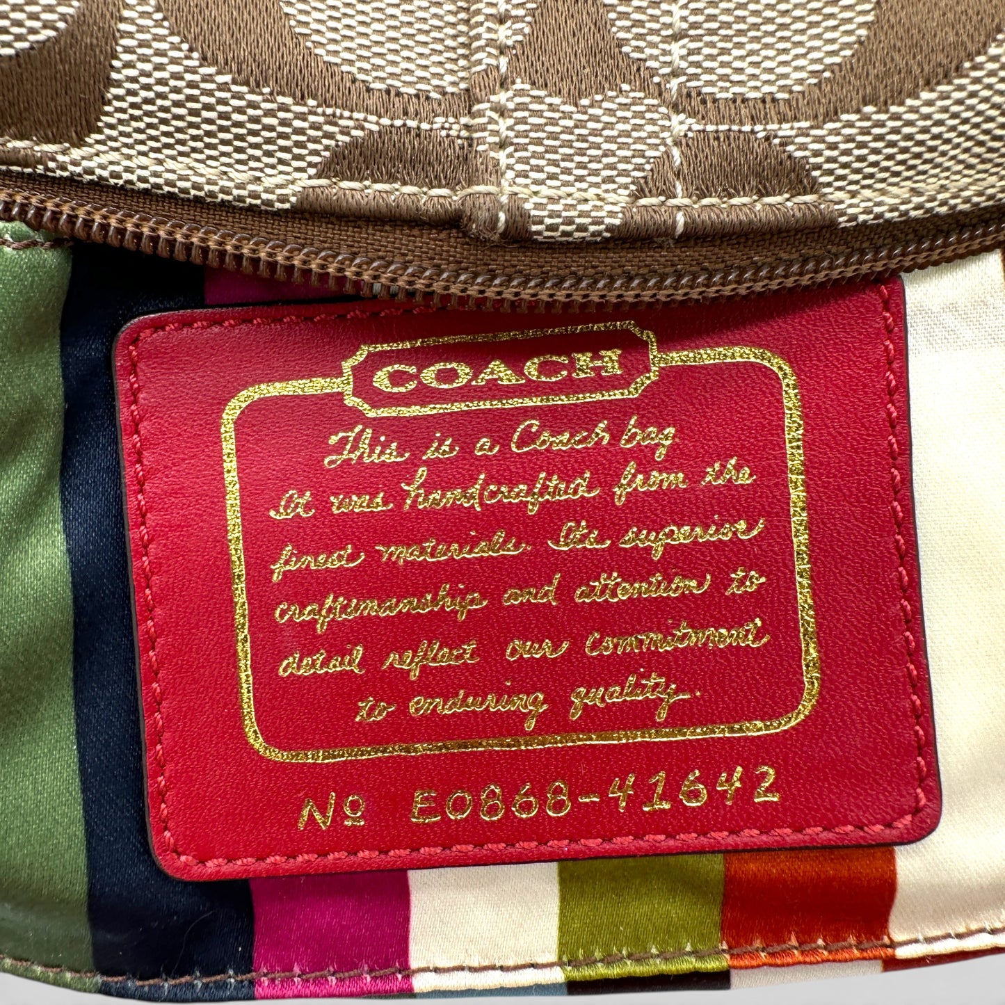 Vintage Coach 41642 Mini-Schultertasche