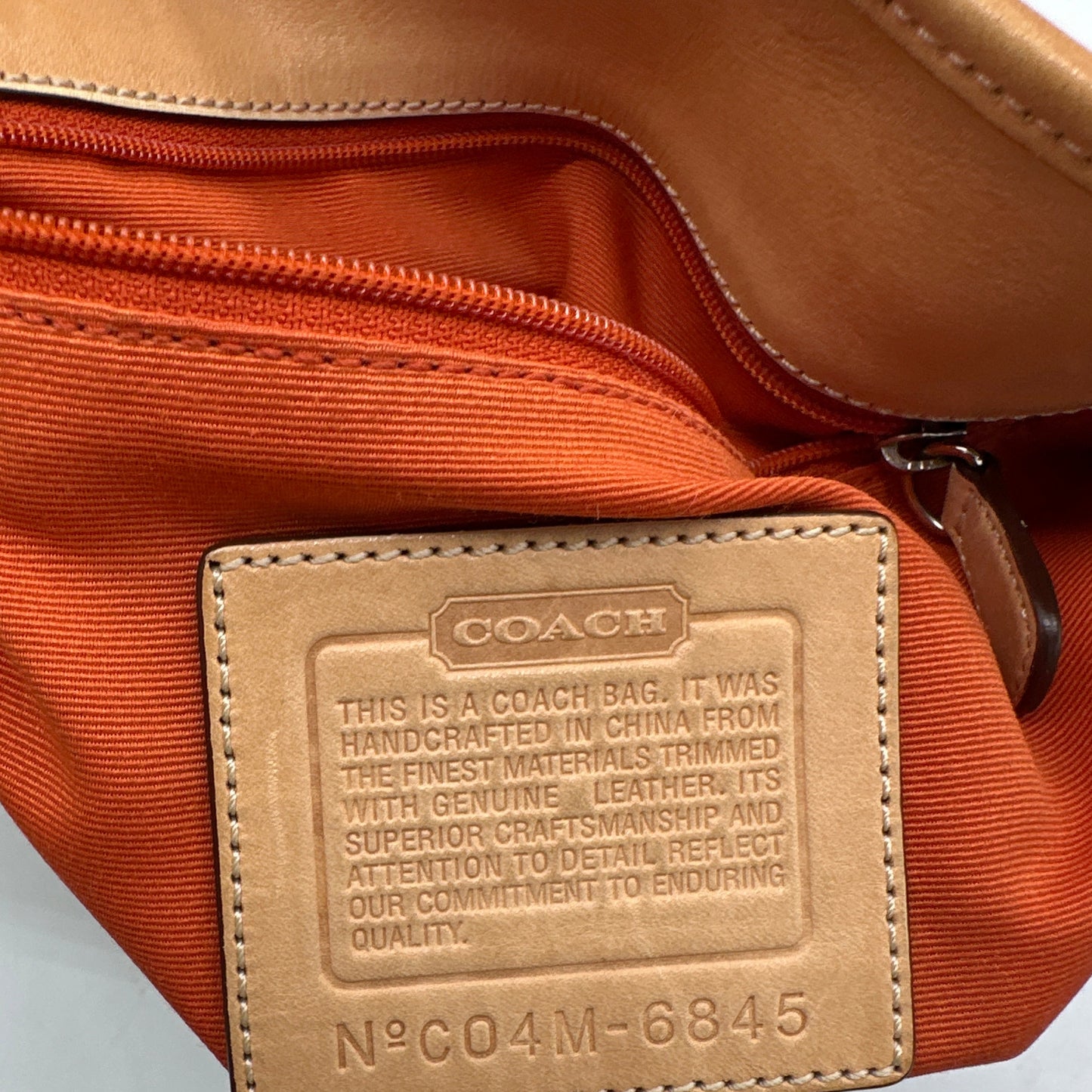 Sac bandoulière vintage Coach 6845 Hampton à clip
