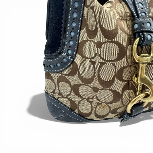 Vintage Coach 1424 Hampton Clip Shoulder Bag