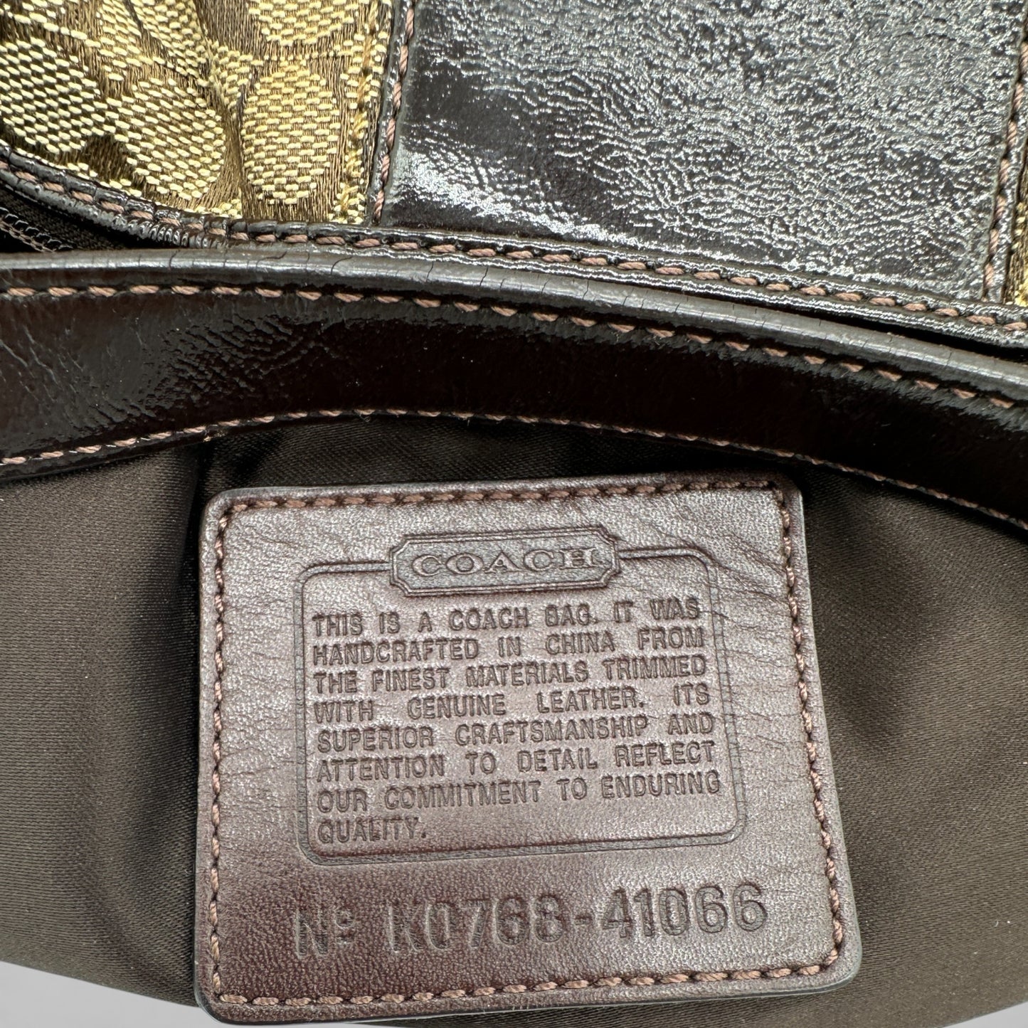 Vintage Coach 41066 Mini-Schultertasche