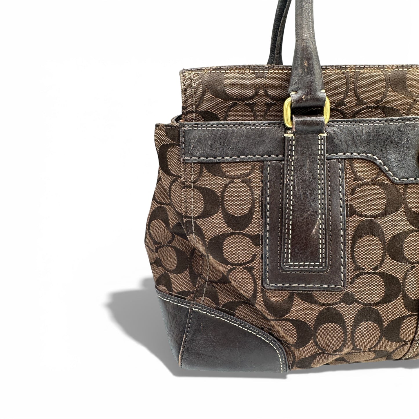 Vintage Coach Hampton Carryall 11063 Turnlock Handbag