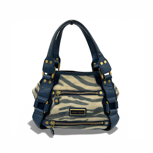 Jimmy Choo Mahala Zebra Handbag
