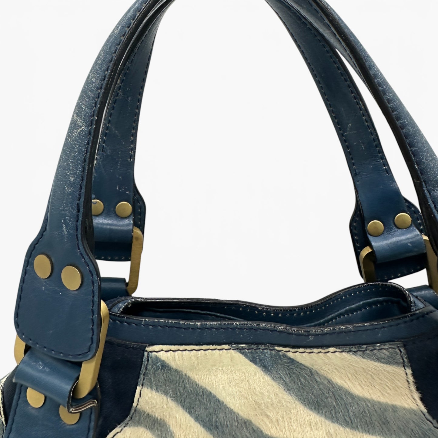 Jimmy Choo Mahala Zebra Handbag