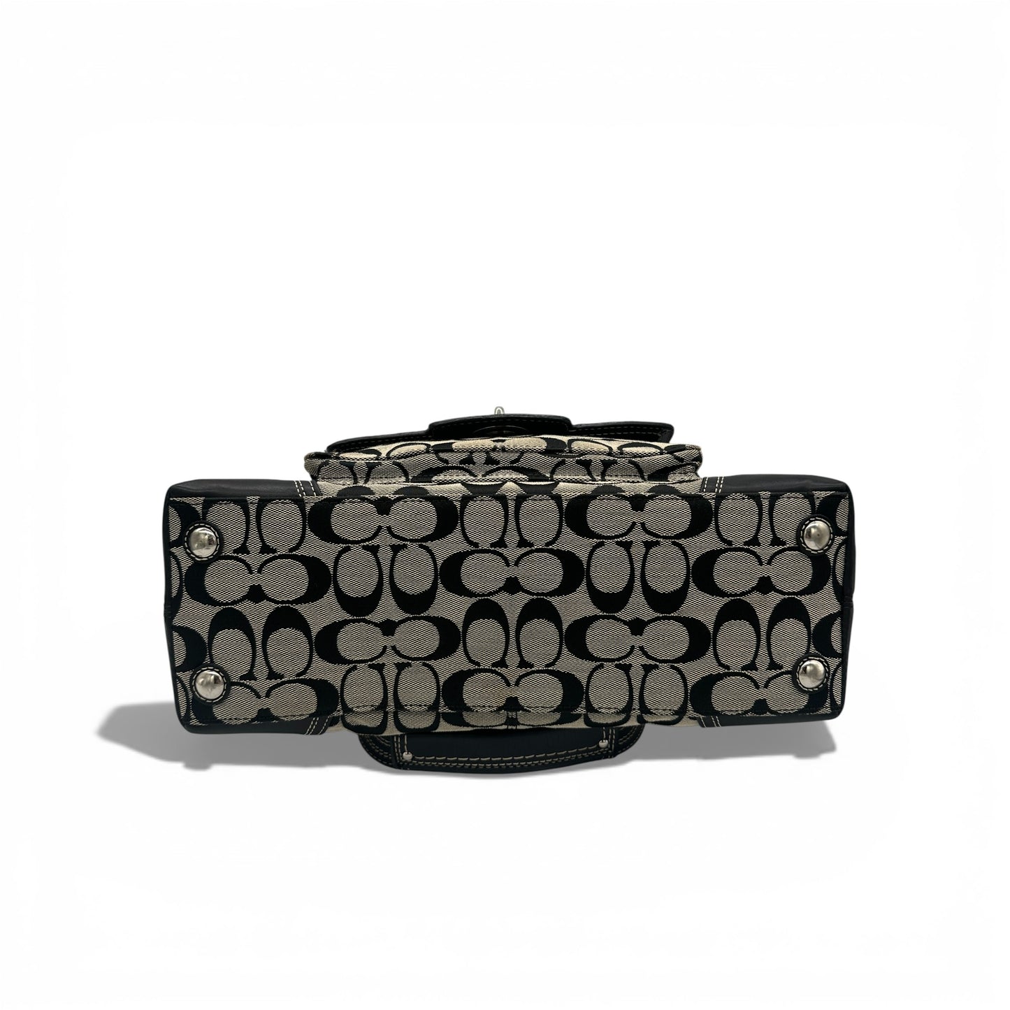 Sac à main vintage Coach F13977 Miranda à fermoir tourniquet