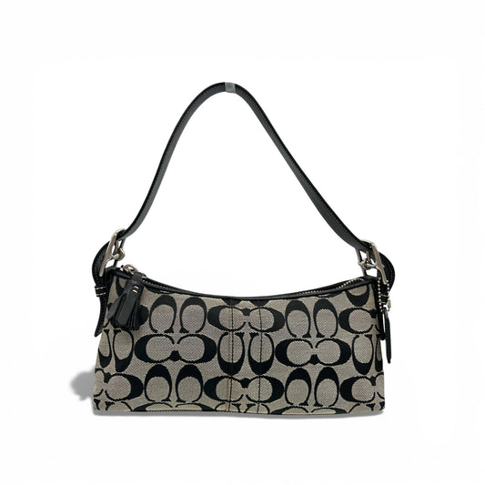 Vintage Coach 6371 East West Baguette Schultertasche