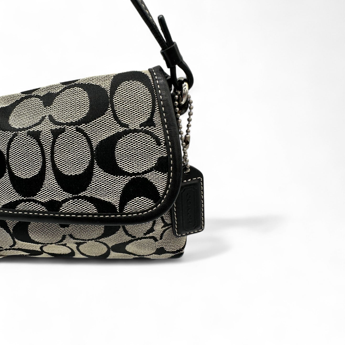 Vintage Coach 6348 Demi Hampton Clip Shoulder Bag